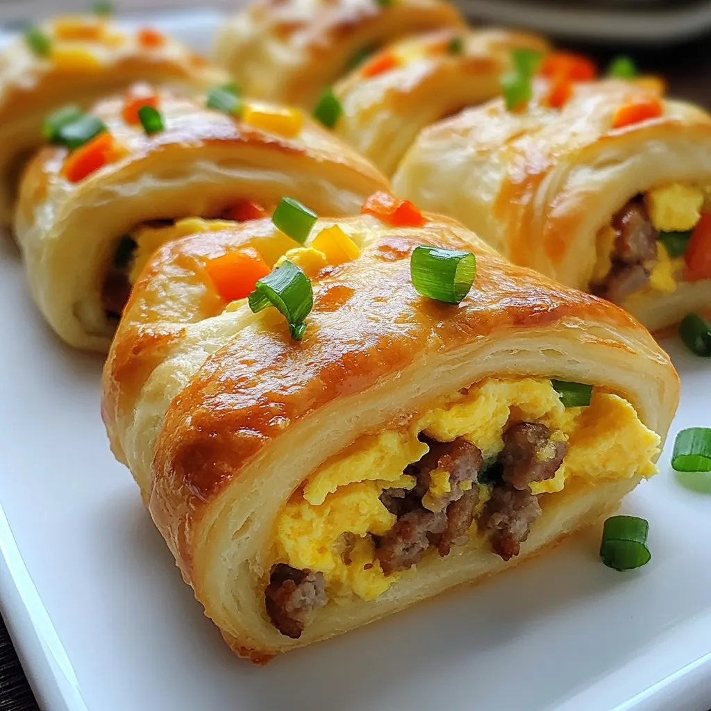 Sausage Egg Breakfast Rolls Quick and Tasty Treat