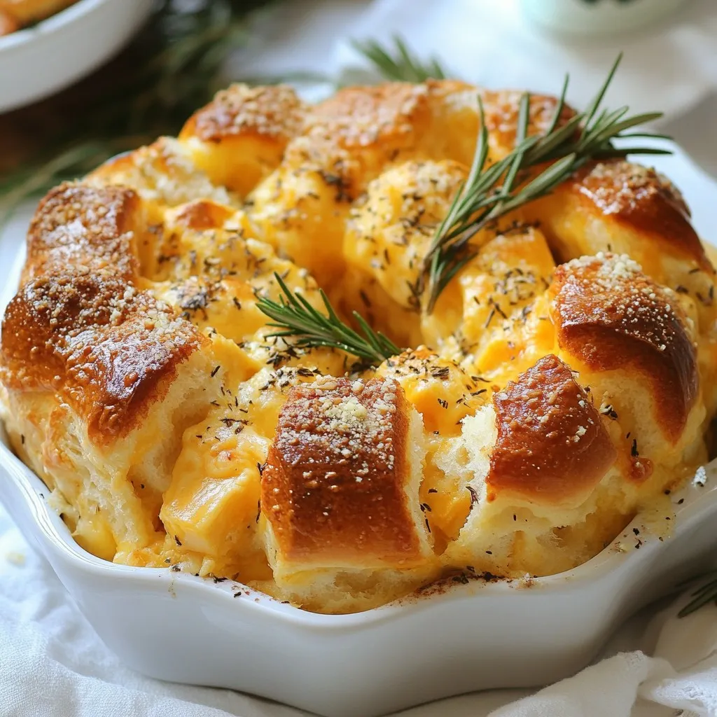 Cheesy Pull-Apart Christmas Bread Festive Delight