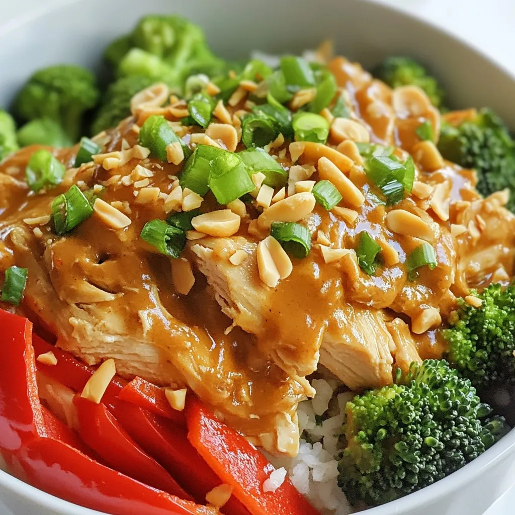 Thai Peanut Chicken Crockpot Quick and Tasty Meal