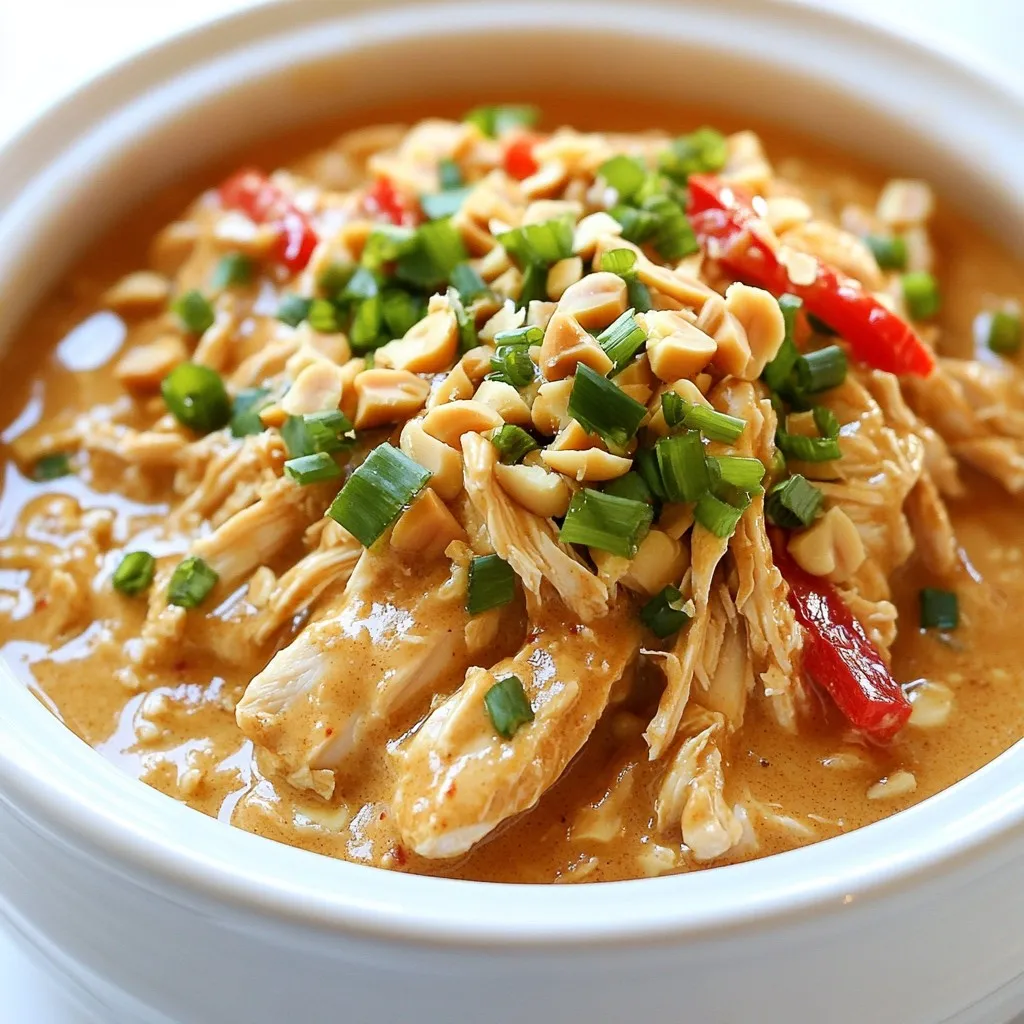 Slow Cooker Thai Peanut Chicken Flavorful Comfort Meal