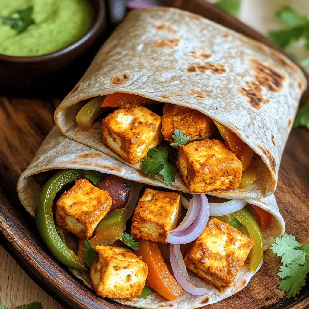 Air Fryer Tandoori Paneer Wraps Flavorful and Easy Meal