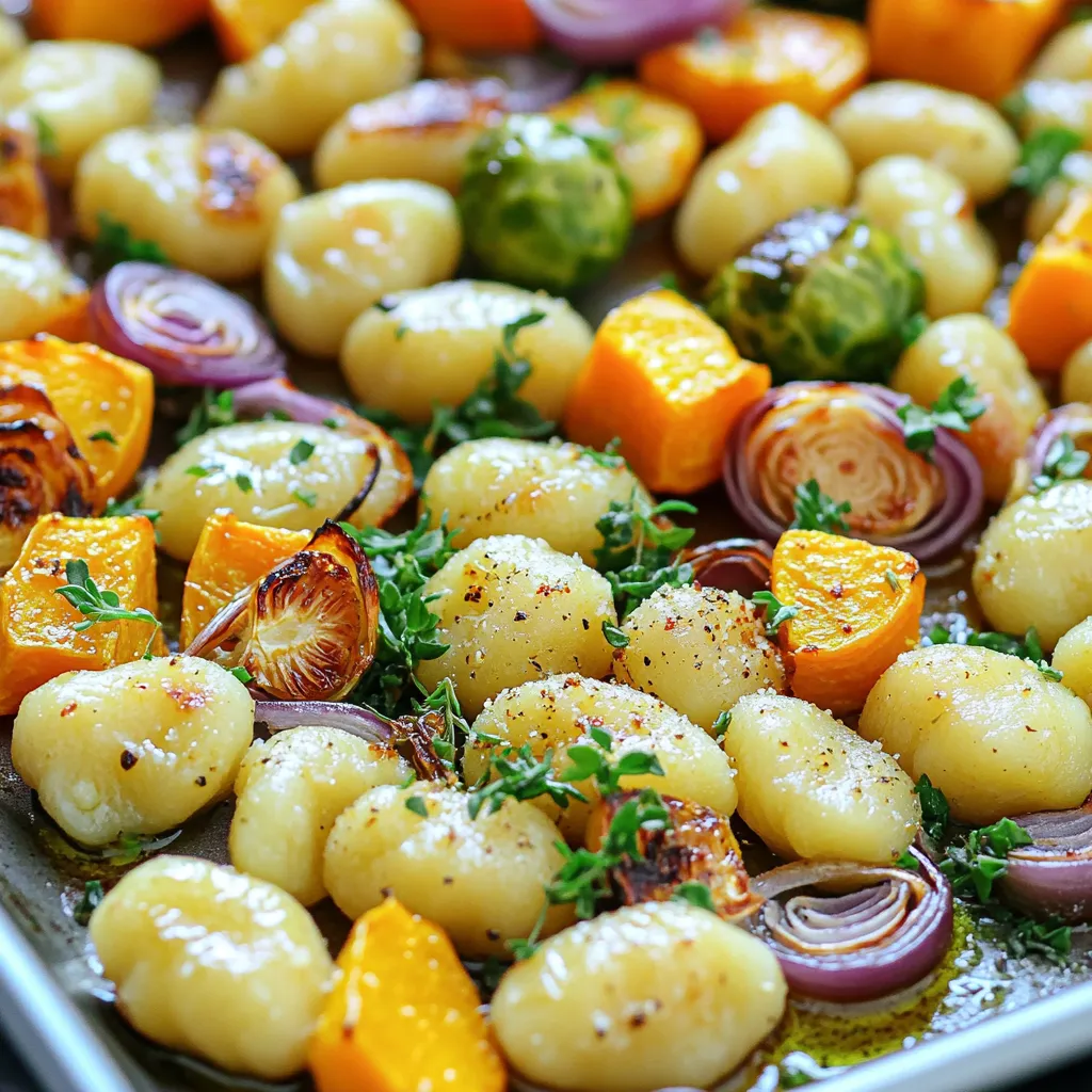 Savory Sheet-Pan Gnocchi with Roasted Fall Vegetables