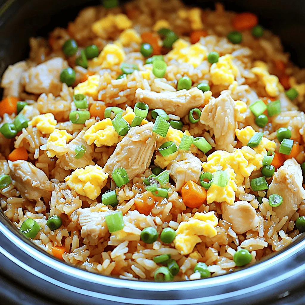 Crockpot Chicken Fried Rice Easy and Delicious Meal