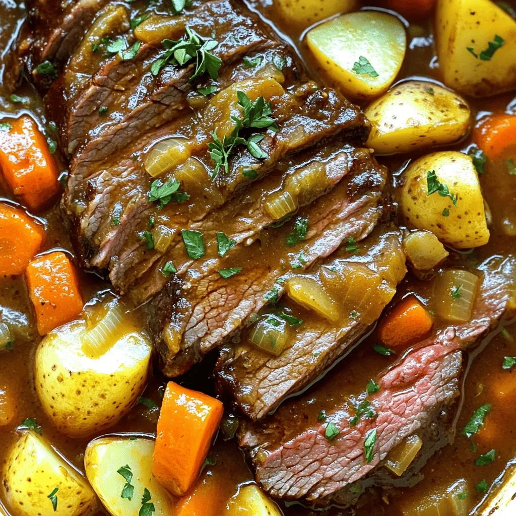 Slow Cooker Pot Roast Veggies Simple and Hearty Meal