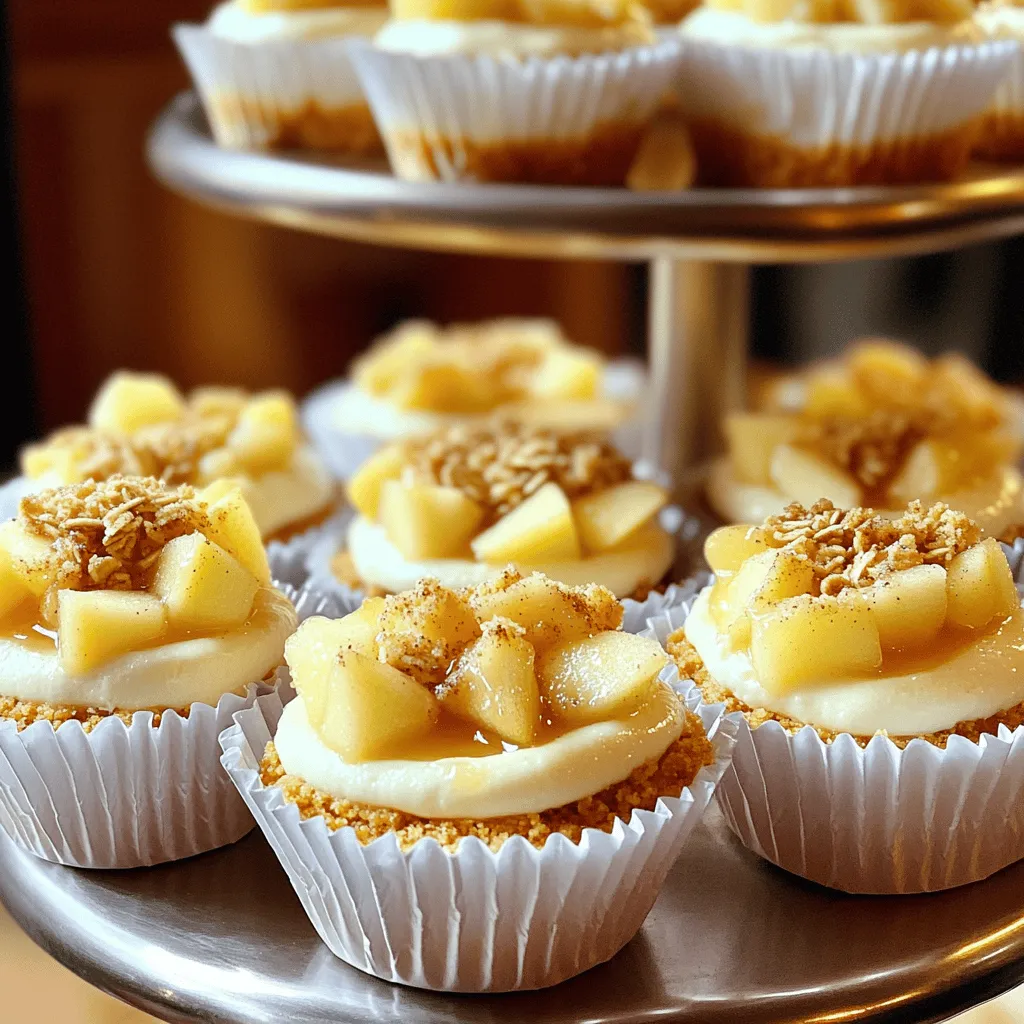 Apple Crisp Cheesecake Minis Irresistible Dessert Treat