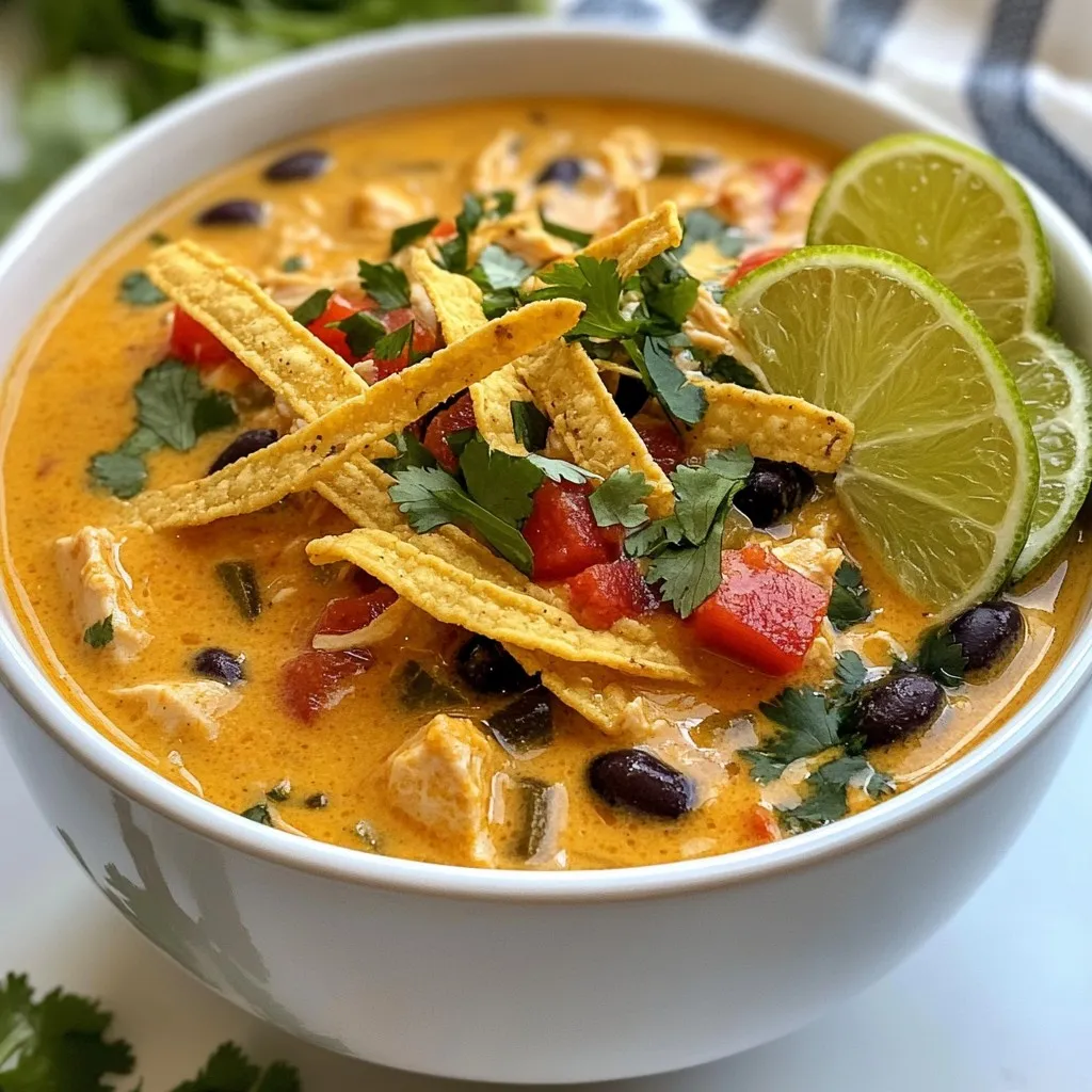 Creamy Chicken Enchilada Soup Flavorful and Easy Recipe