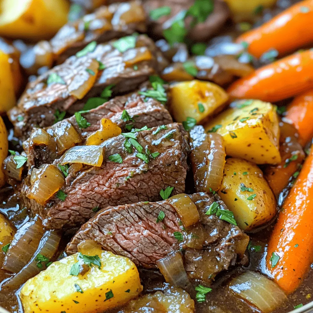 Slow Cooker Pot Roast Tender and Flavorful Meal