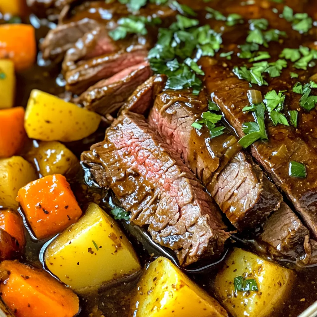 Savory Slow Cooker Balsamic Pot Roast Recipe