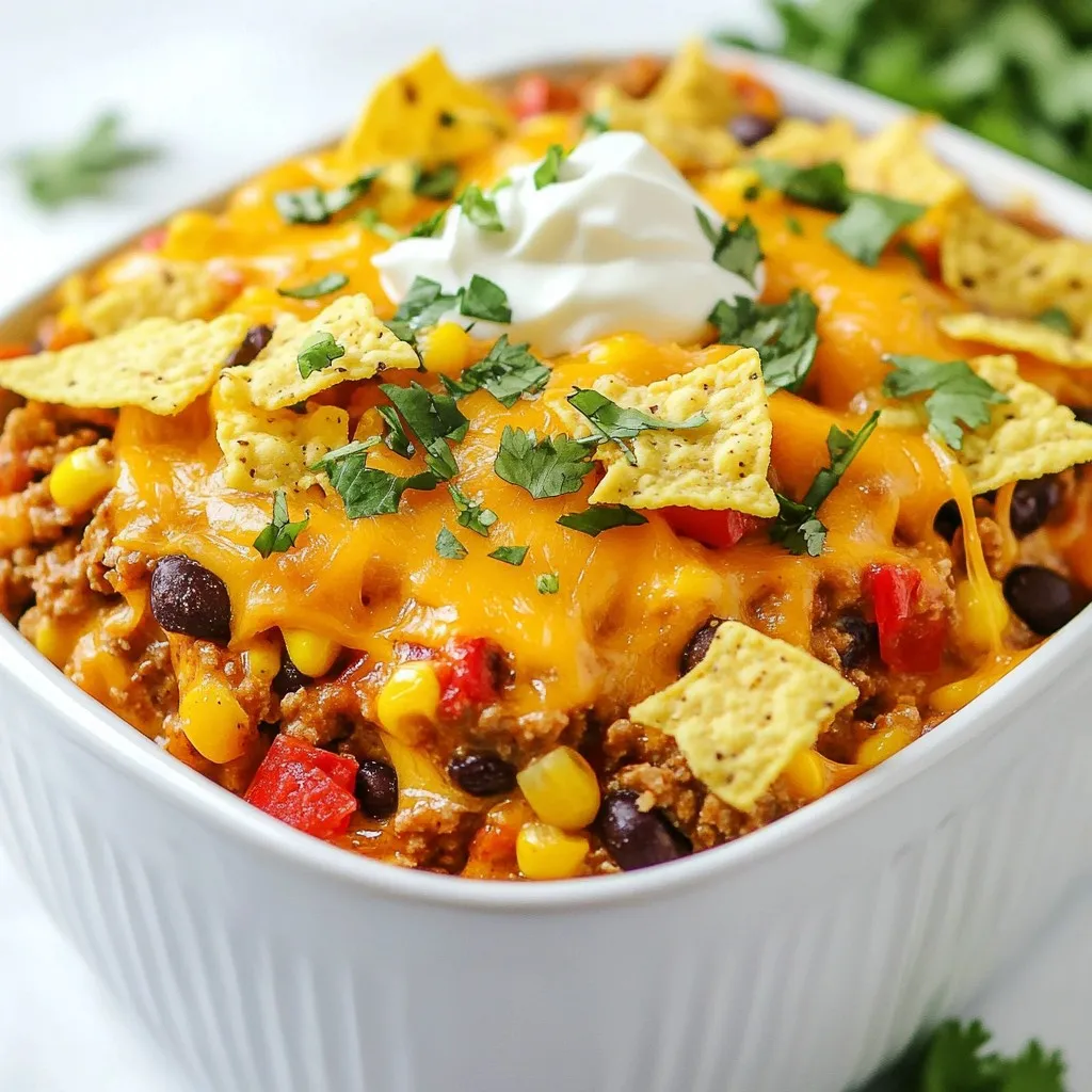 Crockpot Taco Casserole Flavorful and Hearty Meal