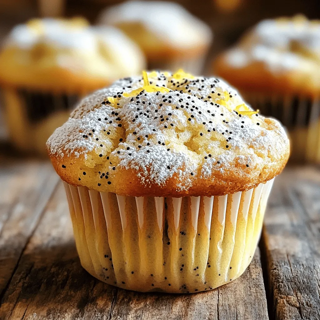 Bakery-Style Lemon Poppy Seed Muffins Recipe