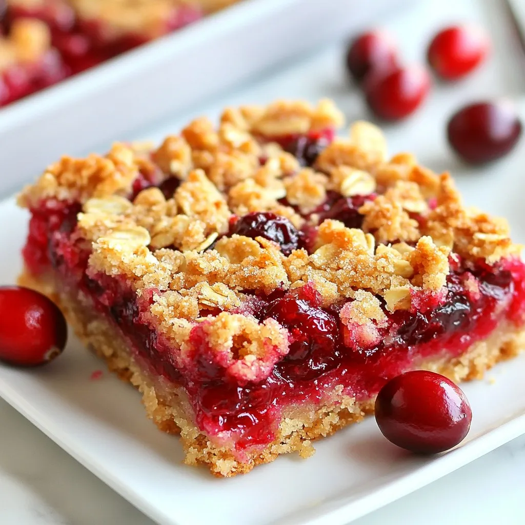 Cranberry Crumble Bars Easy and Delicious Treat