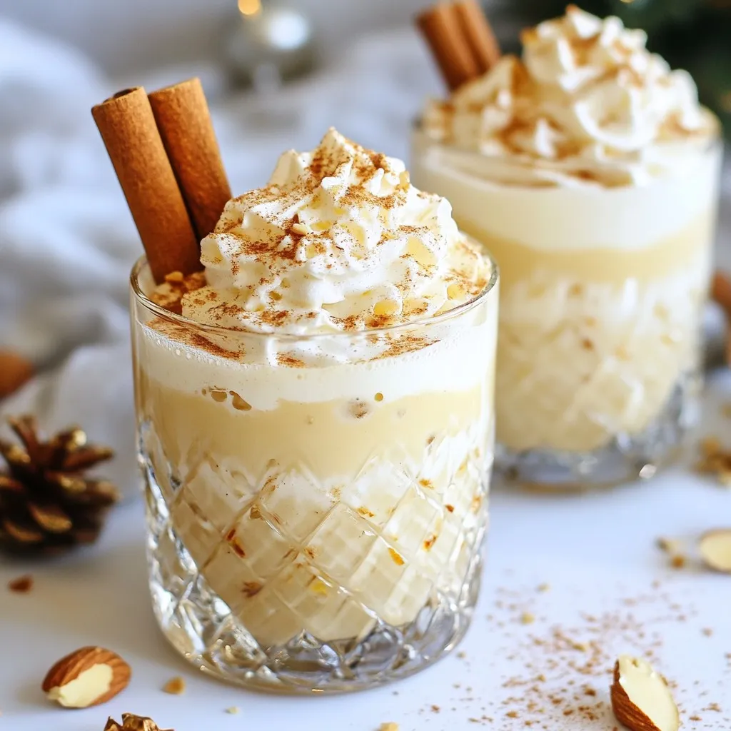 Amaretto Eggnog Spritz Festive and Flavorful Drink