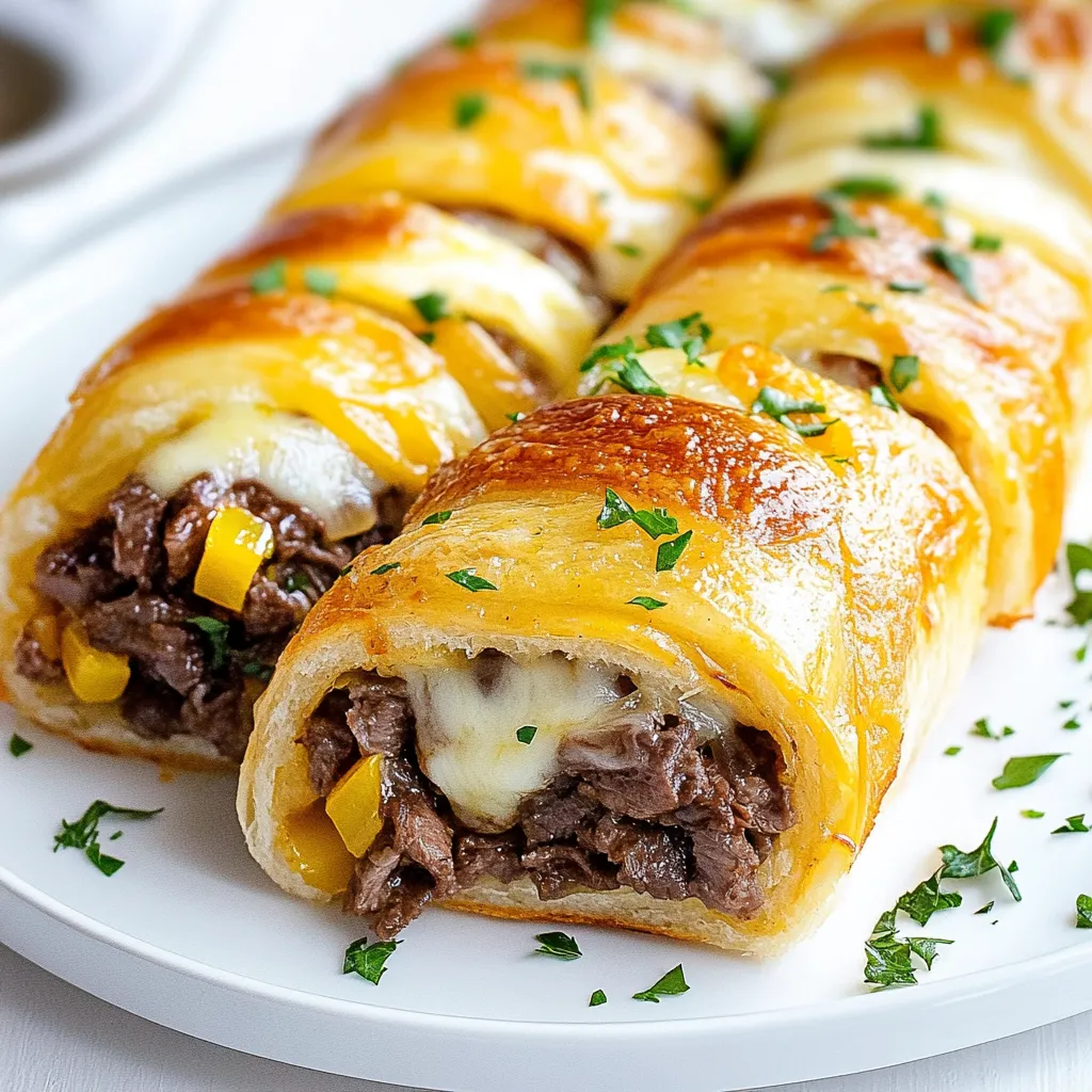 Keto Philly Cheesesteak Rolls Savory and Satisfying Treat