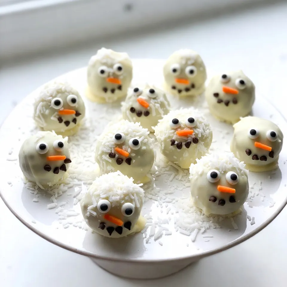 Mini Snowman Truffles Fun and Festive Treats