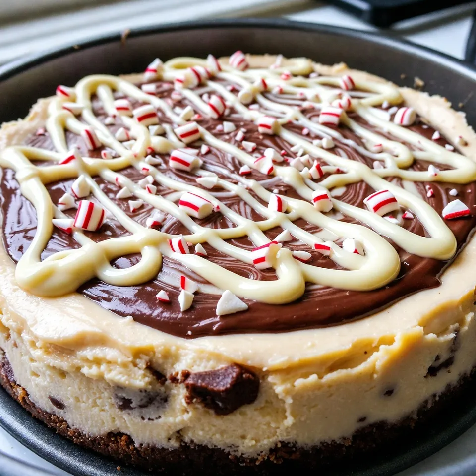 No-Bake Peppermint Bark Cheesecake Delightfully Easy