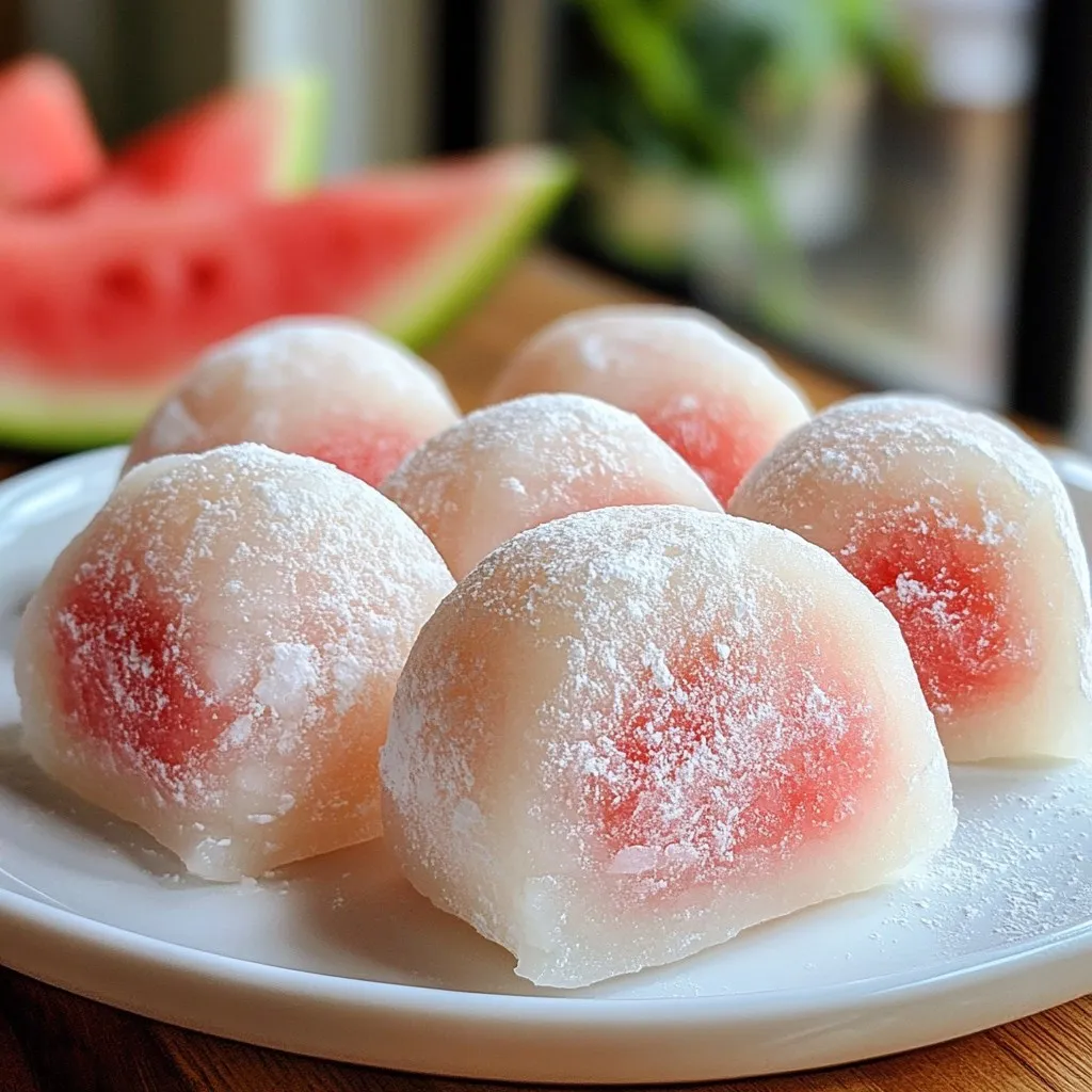 Soft Watermelon Mochi Delightful and Simple Treat