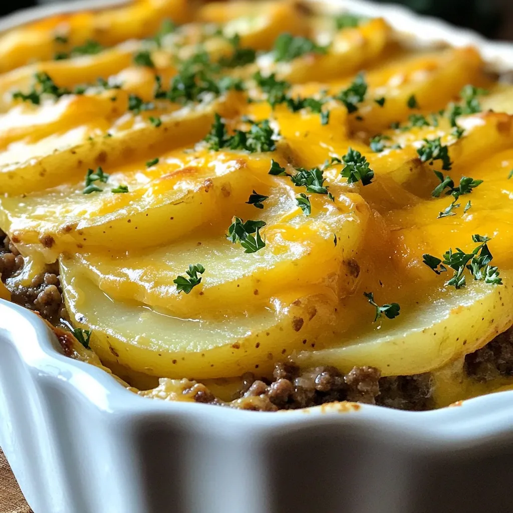 Ground Beef &#038; Potato Casserole Tasty Comfort Meal
