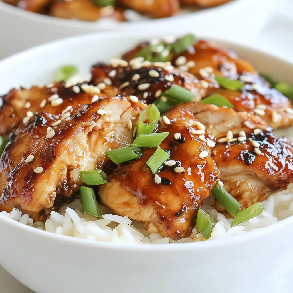 Sticky Chicken Rice Bowls Packed with Flavor Delight