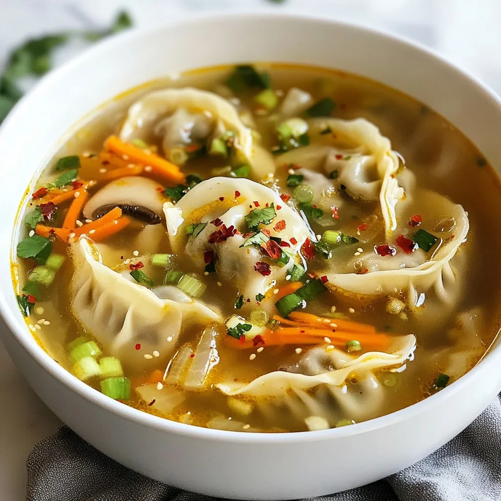 Asian Potsticker Soup Flavorful and Hearty Recipe