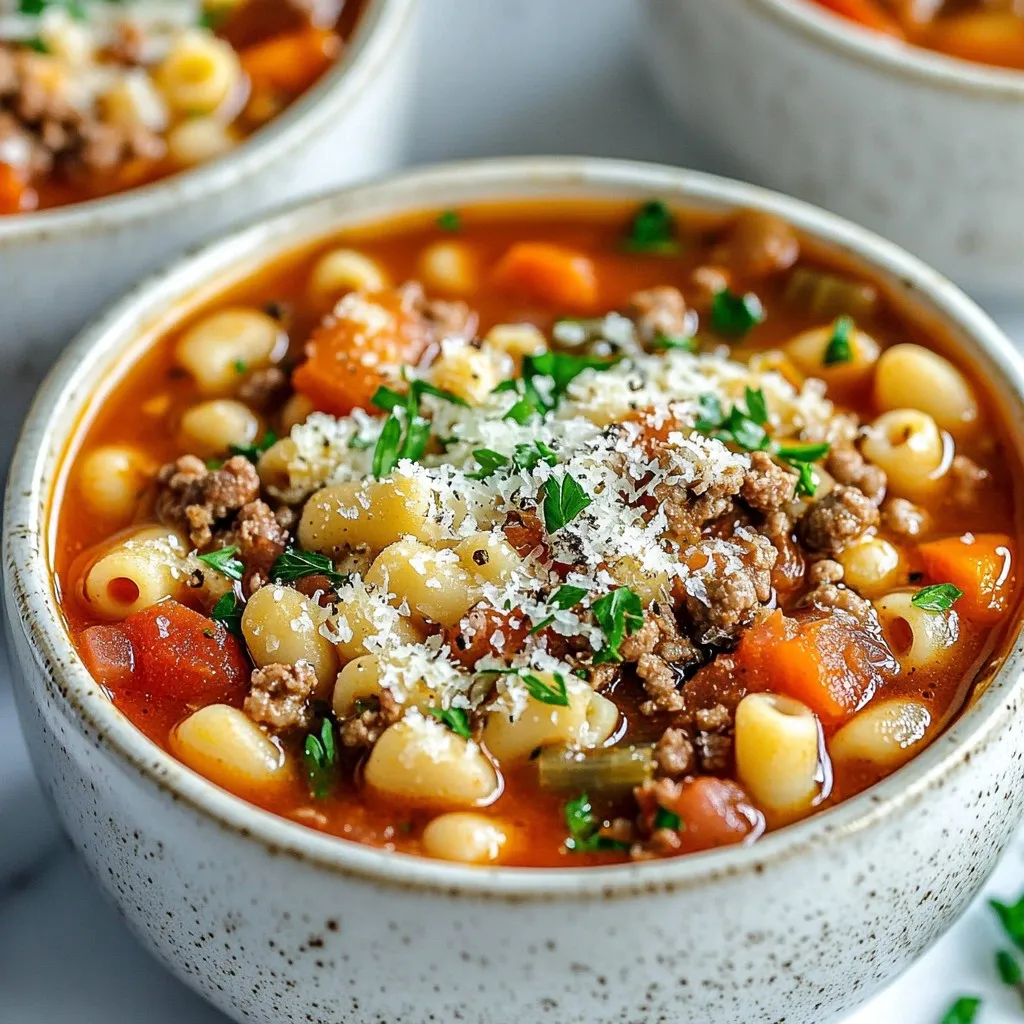 Copycat Olive Garden Pasta e Fagioli Flavor Boost