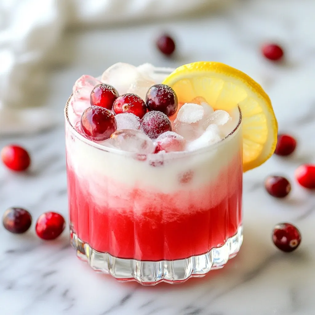 Cranberry Eggnog Sour Refreshing Seasonal Delight