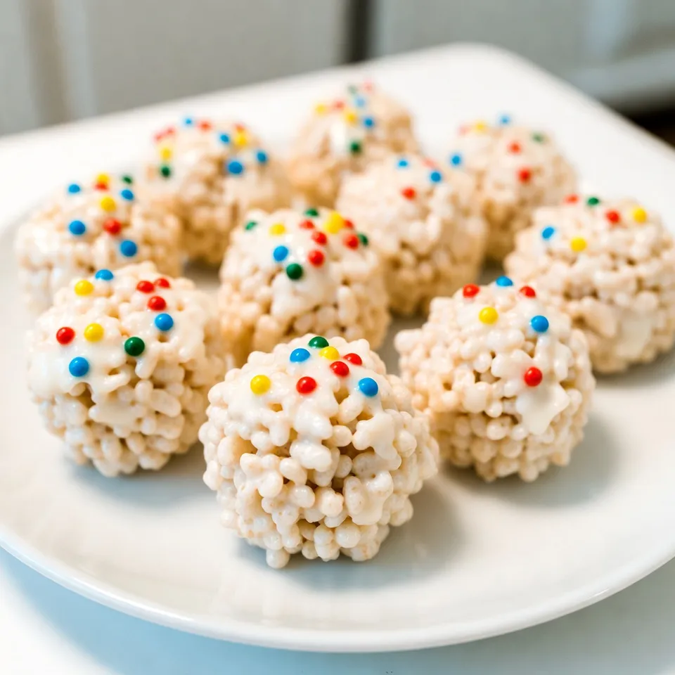 White Chocolate Rice Krispie Balls Easy Sweet Treat