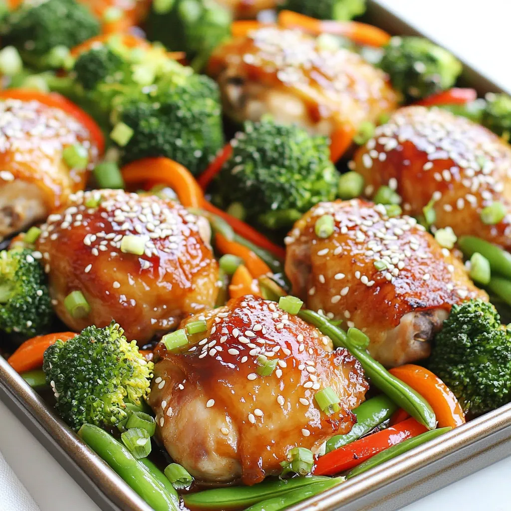 Sheet Pan Teriyaki Chicken &#038; Veggies Savory Dinner