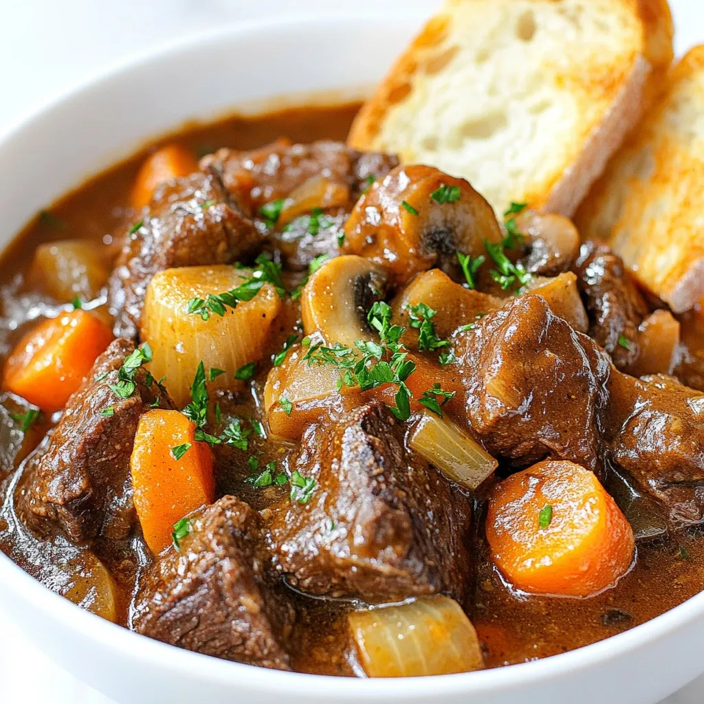 Classic Beef Bourguignon Hearty and Flavorful Dish