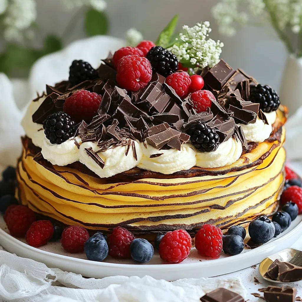 Chocolate Mascarpone Crepe Cake Indulgent Delight
