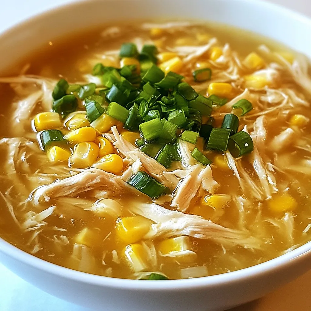 Chinese Chicken &#038; Corn Soup Tasty and Simple Recipe