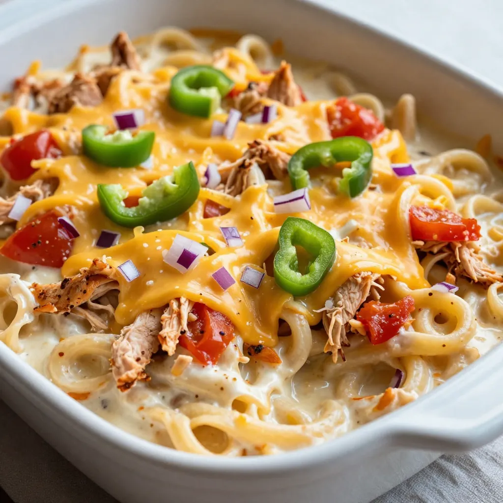 Rotel Chicken Spaghetti Casserole Easy and Flavorful Meal