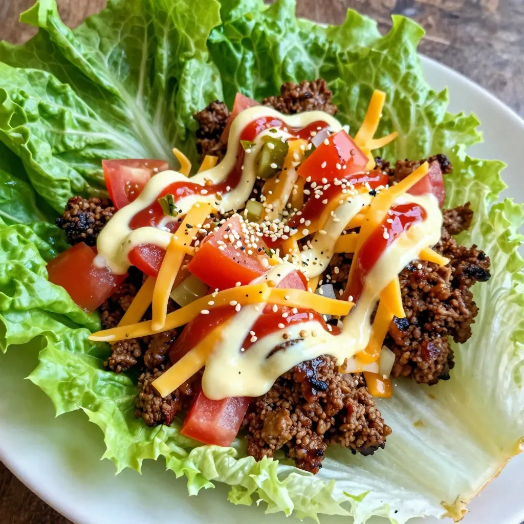 Big Mac Lettuce Wraps Delightful and Simple Recipe