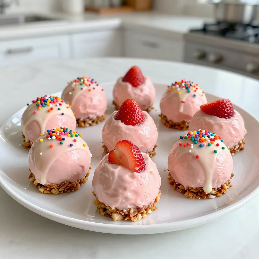 Savory Strawberry Cheesecake Truffle Balls Recipe