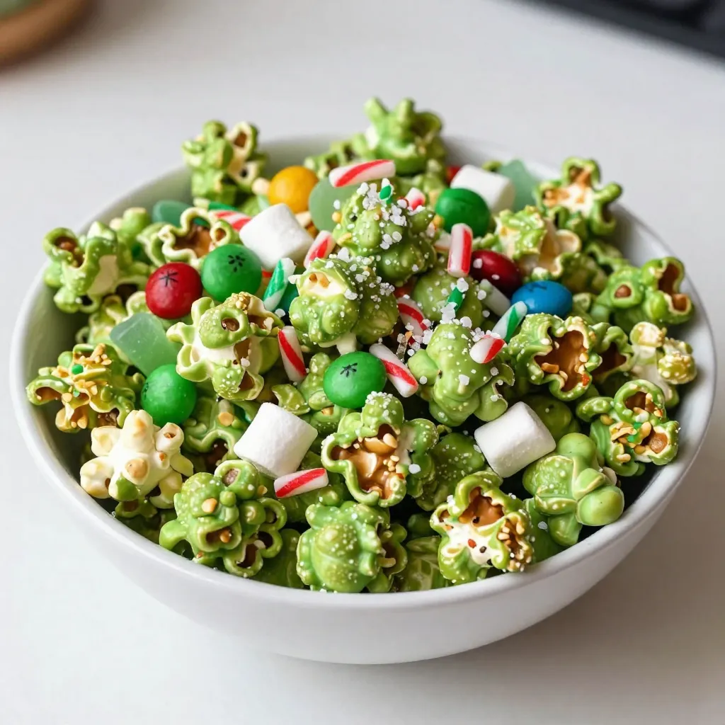 Grinch Popcorn Mix Festive and Fun Holiday Snack