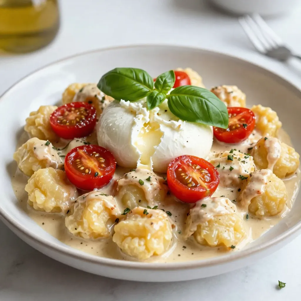 Creamy Tomato Gnocchi with Burrata Rich and Flavorful