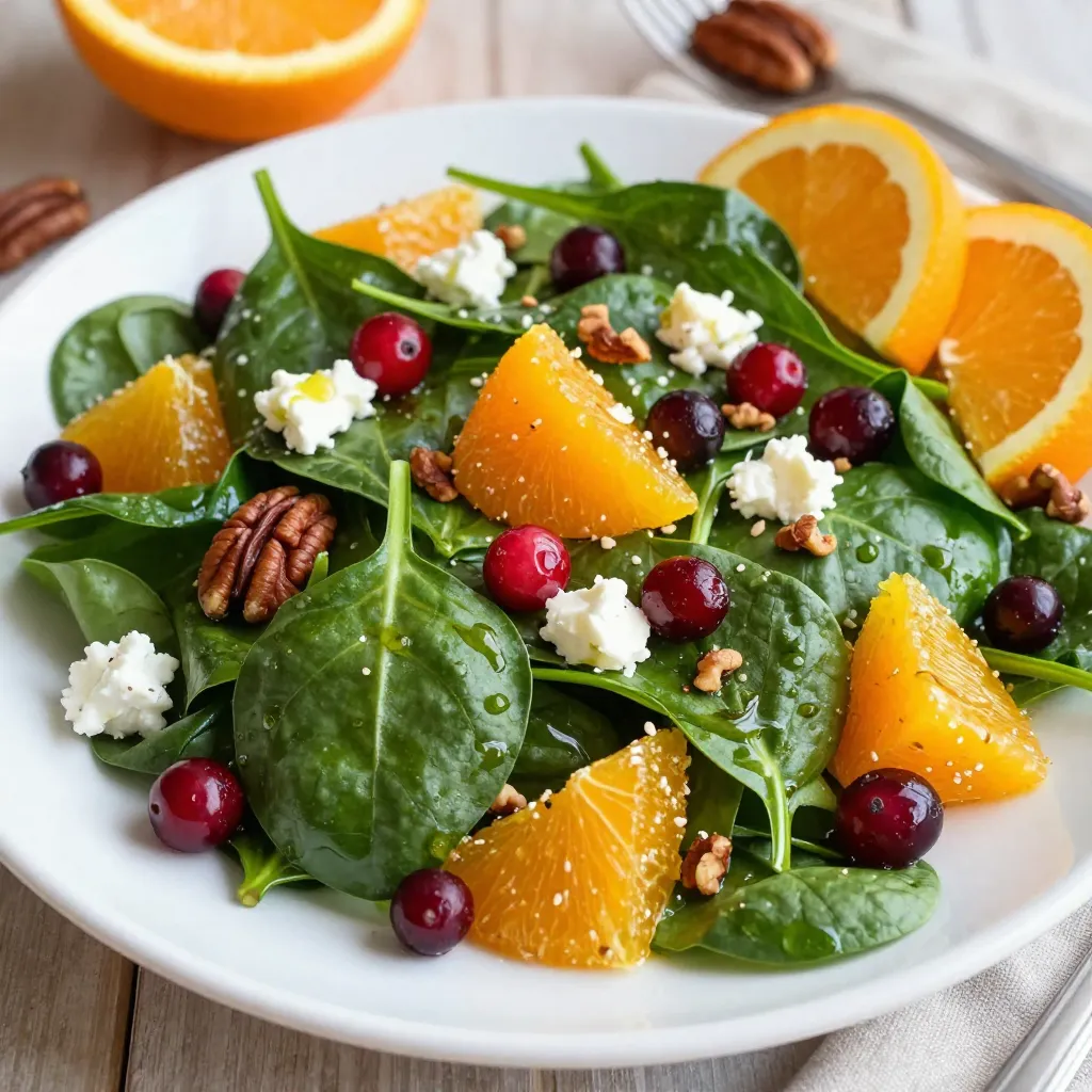 Cranberry Spinach Salad Fresh and Flavorful Delight