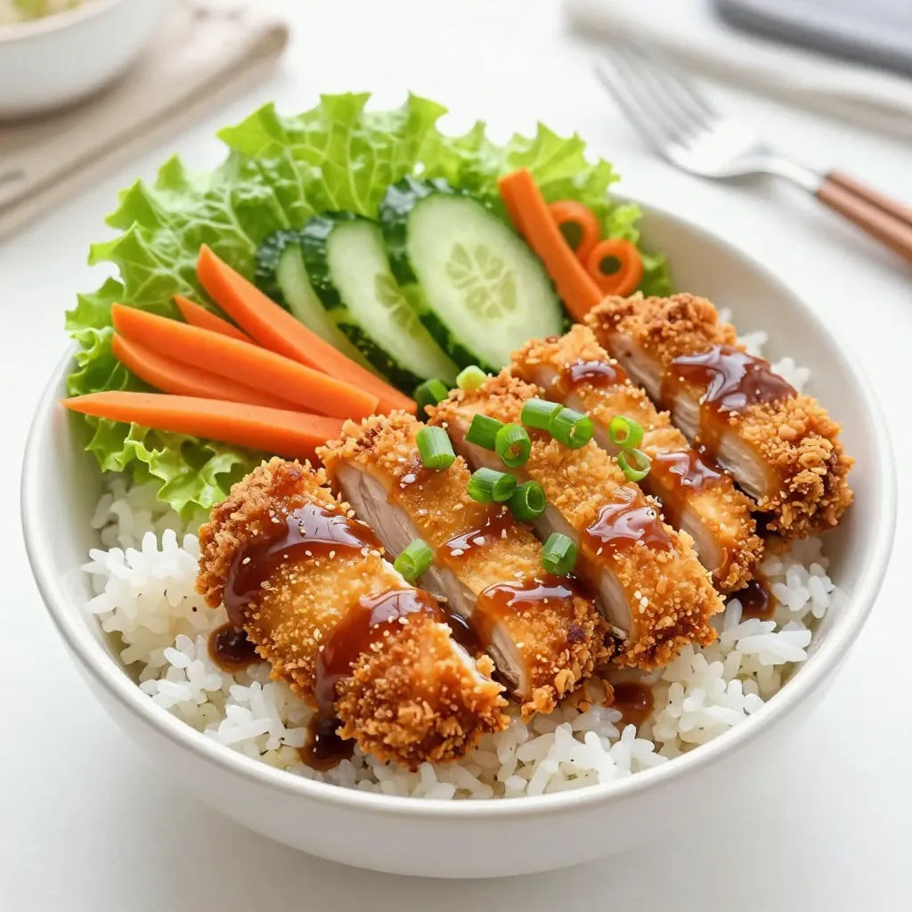 Japanese Katsu Rice Bowls Flavorful and Crispy Delight