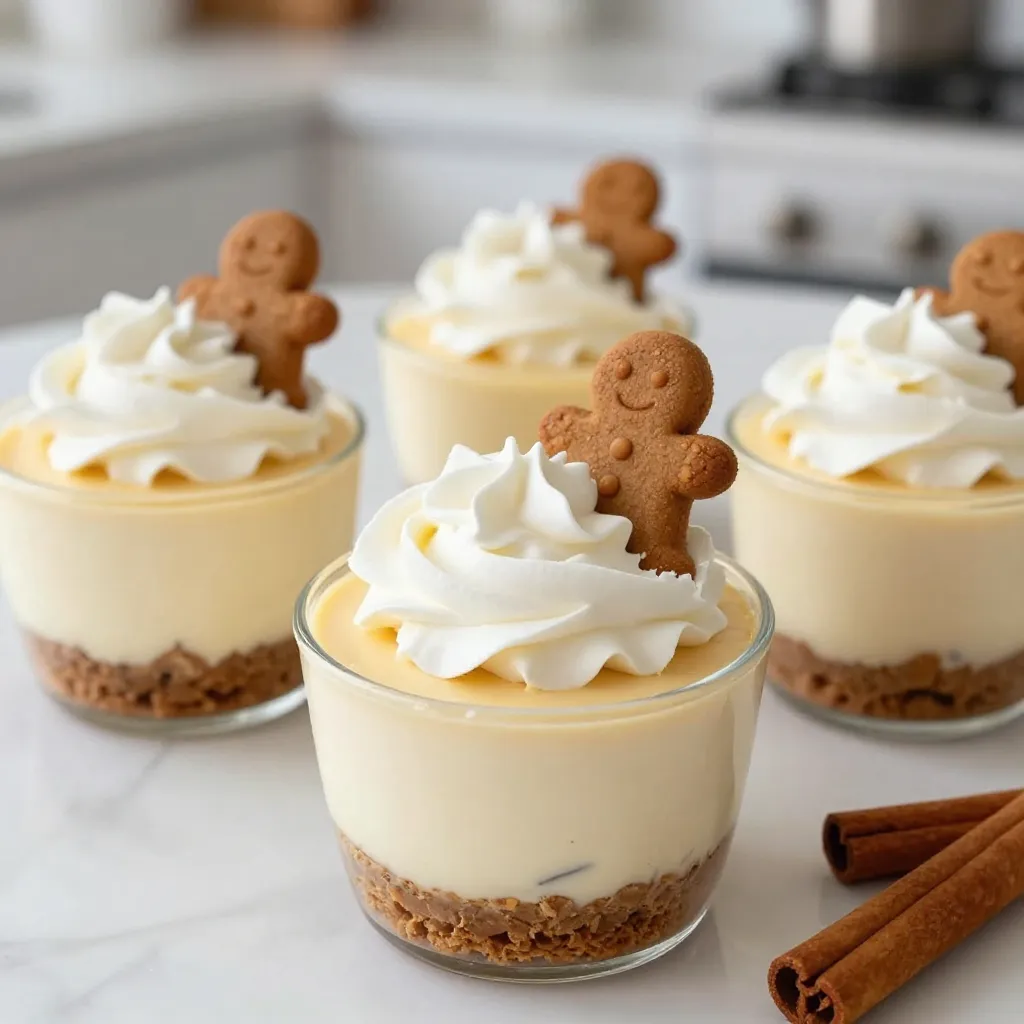 Gingerbread Cheesecake Cups Sweet and Simple Dessert