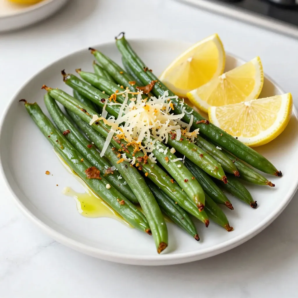 Roasted Parmesan Green Beans Crunchy and Flavorful Dish