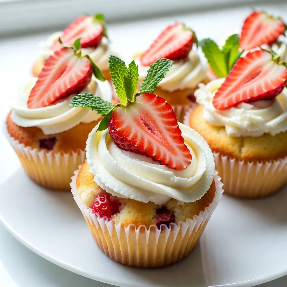 Strawberry Mascarpone Cupcakes Irresistible Treats