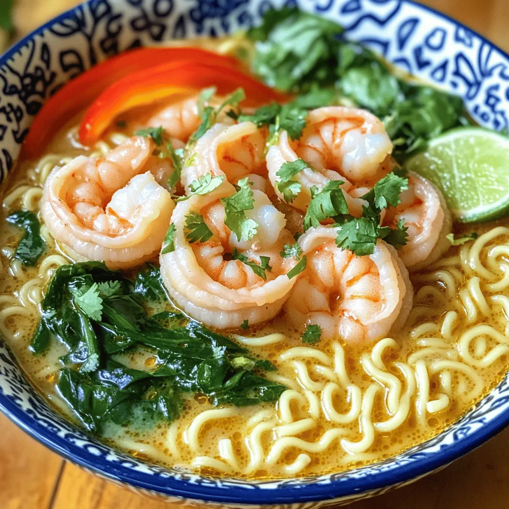 Coconut Lime Shrimp Ramen Flavorful Dinner Recipe