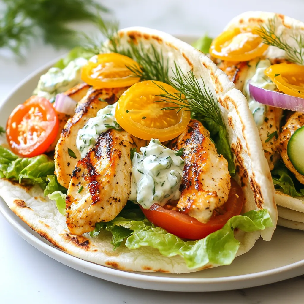Satisfying Chicken Gyros with Tzatziki Recipe Guide