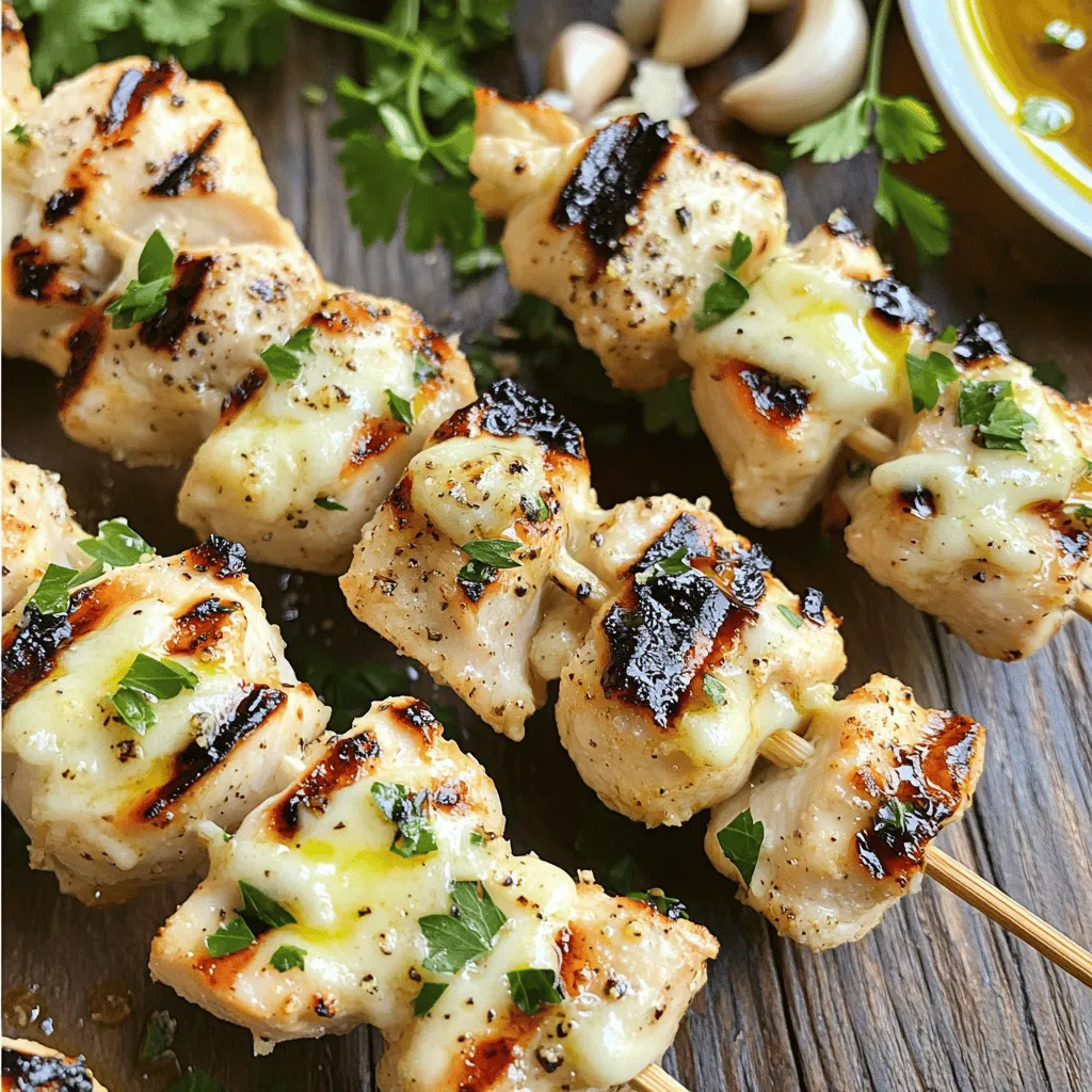 Garlic Parmesan Chicken Skewers Easy and Flavorful Meal