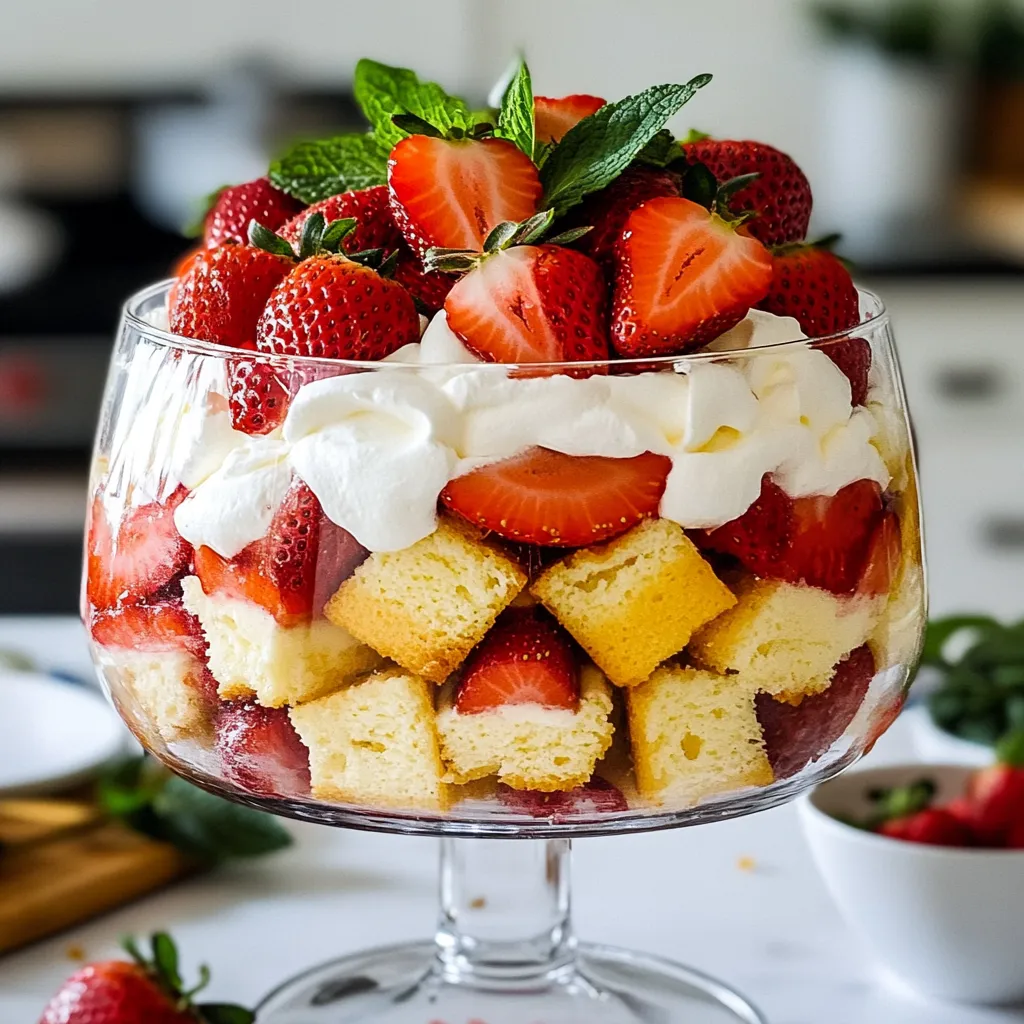Strawberry Shortcake Trifle Delightful and Simple Treat
