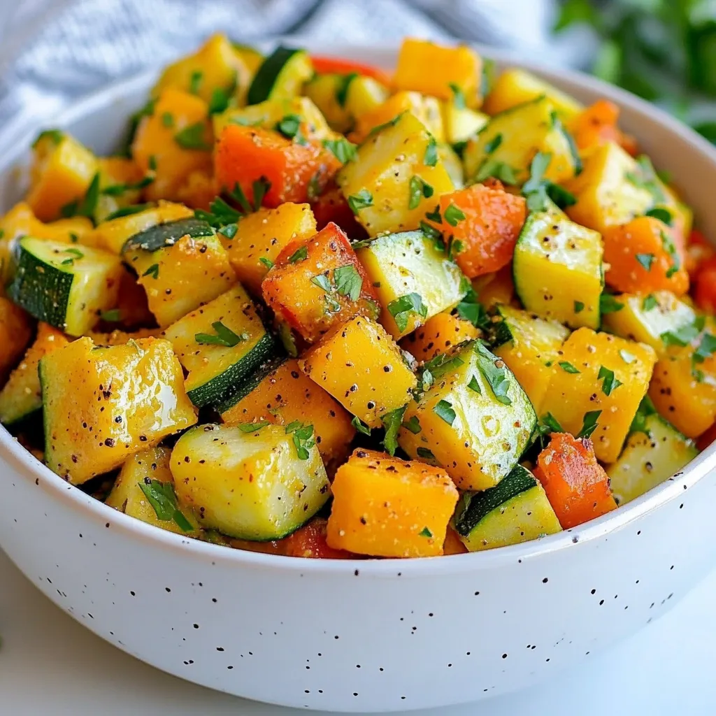 Zucchini Sweet Potato Skillet Flavorful Simple Dish