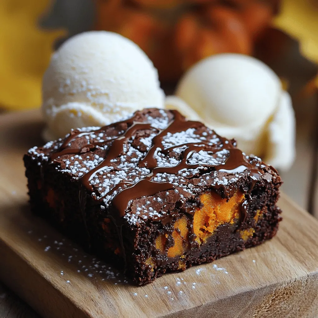 Fudgy Pumpkin Brownies Rich and Chocolatey Delight