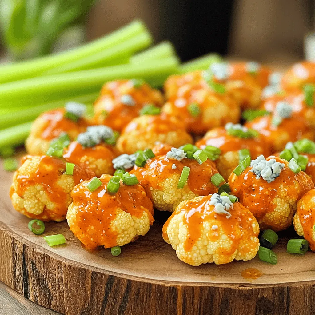 Air Fryer Buffalo Cauliflower Bites Tasty Snack Delight
