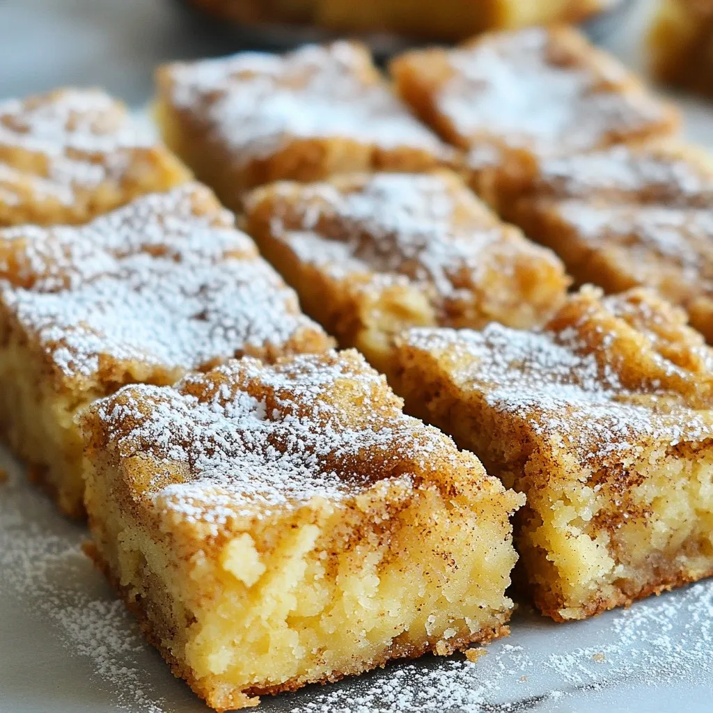 Cinnamon Sugar Blondies Soft and Chewy Treat Recipe