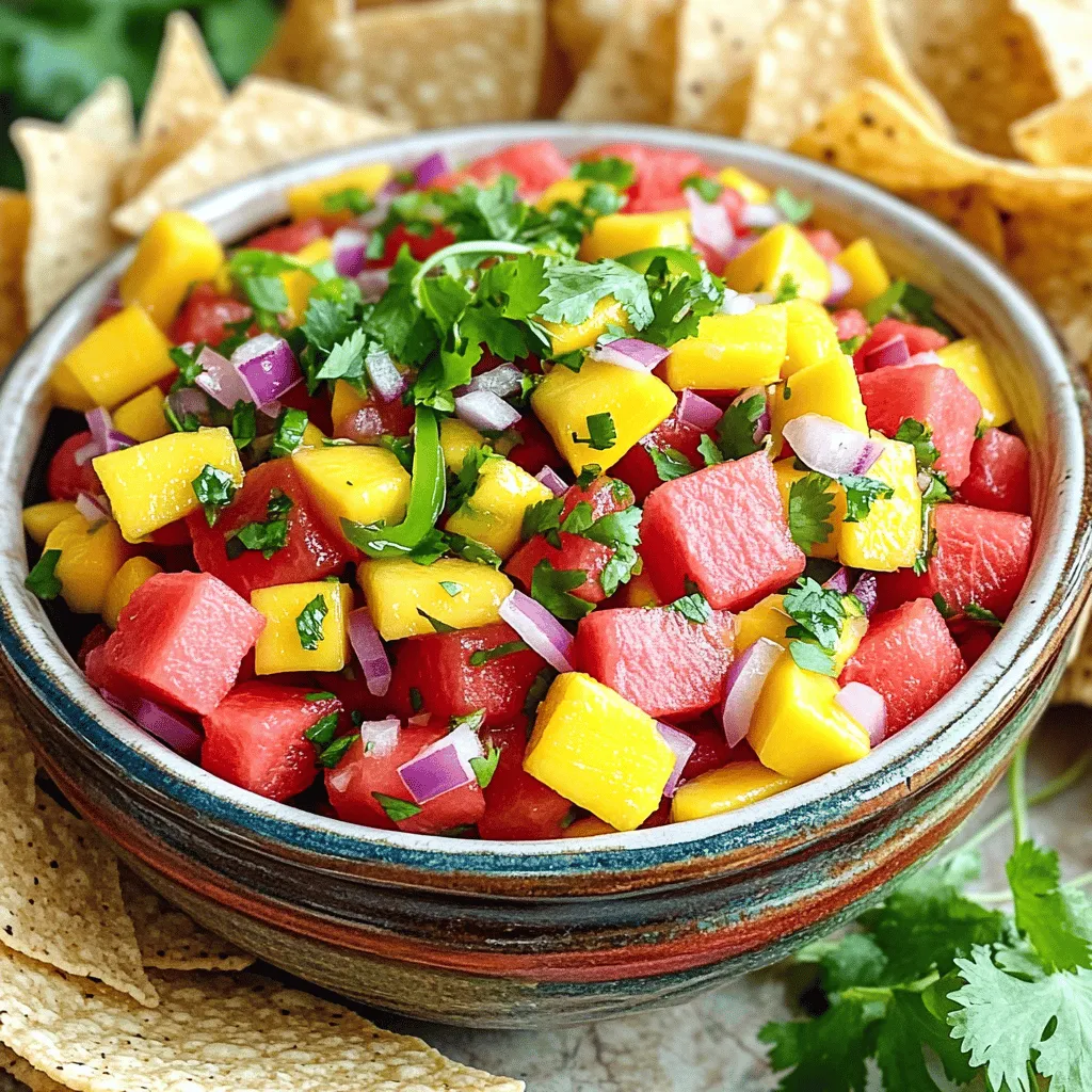 Watermelon Fruit Salsa Refreshing and Flavorful Treat