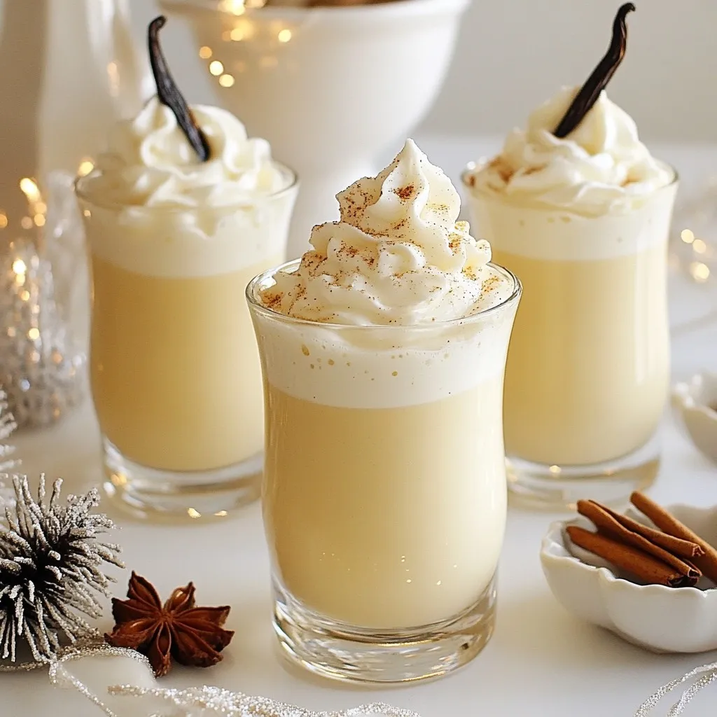 Vanilla Bean Eggnog Cocktail Festive and Fun Recipe